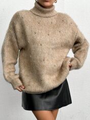 Акція на Светр жіночий SHEIN GD-00220294 One Size Бежевий від Rozetka