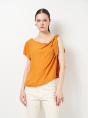 Акція на Блузка жіноча SHEIN 31-0006 L Помаранчева від Rozetka