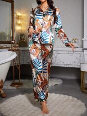 Акція на Піжама жіноча SHEIN GD-00226519 L Комбінована від Rozetka