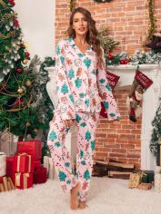 Акція на Піжама жіноча SHEIN GD-00225531 L Рожева від Rozetka