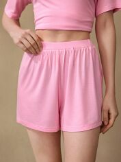 Акція на Піжамні шорти жіночі SHEIN GD-00227135 L Рожеві від Rozetka