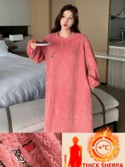 Акція на Нічна сорочка жіноча SHEIN GD-00202217 S Рожева від Rozetka