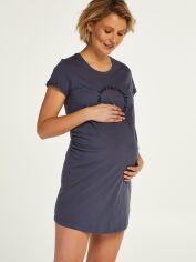 Акція на Нічна сорочка бля вагітних бавовняна Hunkemoller GD-00231990 XS/S Синя від Rozetka
