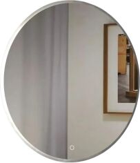 Акція на Дзеркало з LED-підсвічуванням Art-com d550 мм безрамне з сенсорною кнопкою сріблясте (Led 8 D 550 mm) від Rozetka
