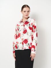 Акція на Сорочка жіноча SHEIN 0-2531_Квіткова L Біла від Rozetka