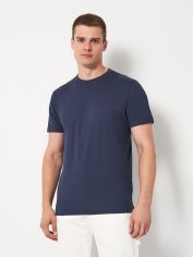 Акція на Футболка бавовняна довга чоловіча Printer Active Wear RSX Heavy 2264020600 S Темно-синя від Rozetka