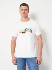 Акція на Футболка бавовняна довга чоловіча Sol's Imperial Одеса колаж DTF11500102/422 XL Біла від Rozetka