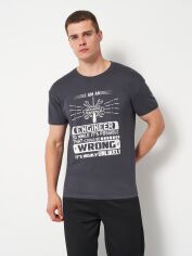 Акція на Футболка бавовняна довга чоловіча Sol's Regent Engineer Wrong 11380381/397 L Графітова від Rozetka