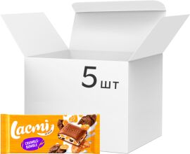 Акція на Упаковка шоколаду Roshen Lacmi Crumble-Bumble молочного 83 г x 5 шт від Rozetka