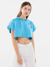 Акция на Топ жіночий Bershka XAZ475984BWGL XS Блакитний от Rozetka