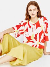 Акция на Топ жіночий Bershka XAZ355633FPOU S Білий з червоним от Rozetka