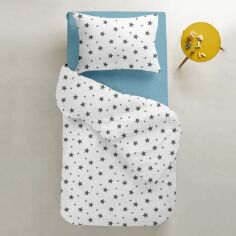 Акція на Комплект постільної білизни Cosas Підлітковий 155х215 Star Big Grey-Sky від Rozetka