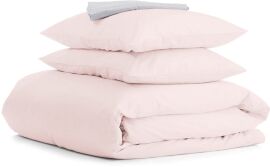 Акція на Комплект постільної білизни Cosas Сімейний 2х160х220  Ranfors Rose Drop Grey (Ranfors_Rose_Drop Grey_160x2) від Rozetka