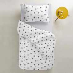 Акція на Комплект постільної білизни Cosas Підлітковий 155х215 Star Big Grey-Grey від Rozetka