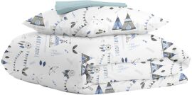 Акция на Комплект постільної білизни Cosas 1.5-спальний 160х220 (Wigwam_Dream_El140-Blue_160) от Rozetka