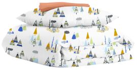 Акція на Комплект постільної білизни Cosas Підлітковий 160х220 Wigwam Forest Terrakot від Rozetka
