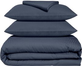 Акція на Комплект постільної білизни Cosas Євро 200х220 Denim Сатин (StrSatin_15Denim_El180-Denim_200) від Rozetka