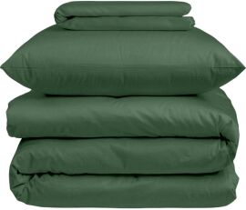 Акція на Комплект постільної білизни Cosas Односпальний 160x220 см Green Сатин (54Satin_Green_El90-Green_155) від Rozetka
