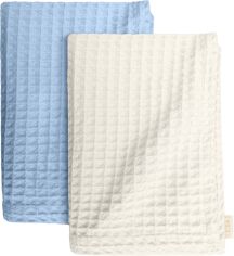 Акція на Набір рушників Cosas Cube Light Blue/White 75х130 см + 95х130 см від Rozetka