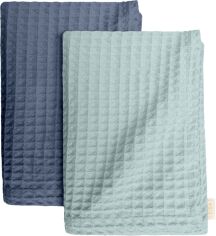 Акція на Набір рушників Cosas Set Towel Blue 95х130 см + Squares Mint 75х130 см (SetTowel_95-Blue_130-SqMint) від Rozetka