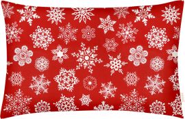 Акція на Наволочка Cosas Winter фланель червона 50x70 см (Flannel_SnowflakesWhiteRed_50x70) від Rozetka