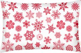 Акція на Наволочка Cosas Snowflake фланель винна 40 x 60 см (Flannel_SnowflakesRedWhite_40x60) від Rozetka