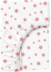 Акция на Простирадло на гумці Cosas Rose Stars 90х200+20 см (StarRoseWhite-3006_90x200x20) от Rozetka