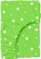 Акція на Простирадло на резинці Cosas Starfall Lime Зелений 160х200 + 20 см від Rozetka