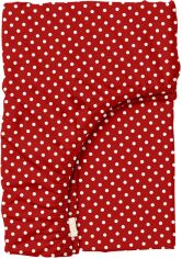 Акція на Простирадло на резинці Cosas Red Dots Червоний 160x200 + 30 см від Rozetka