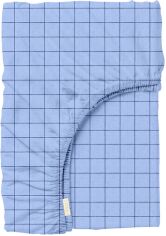 Акція на Простирадло на резинці Cosas Blue Geometry Блакитний 160х200 + 20 см від Rozetka