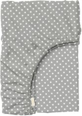 Акція на Простирадло на резинці Cosas Mini Dots0 Сірий 160x200 + 30 см від Rozetka
