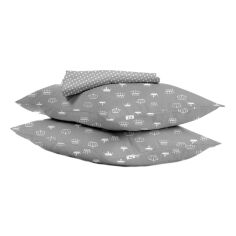 Акція на Простирадло Cosas Set CrownGrey DropGrey 220х240 + Наволочка 50х70 2 шт. від Rozetka