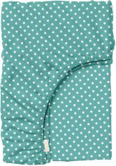Акція на Простирадло на резинці Cosas Mini Dots М'ятний 180х200+25 см від Rozetka