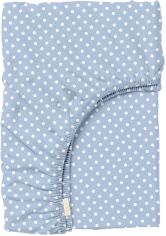 Акція на Простирадло на резинці Cosas Blue Dots Блакитний 180х200+20 см від Rozetka