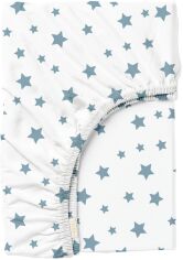 Акція на Простирадло на резинці Cosas Blue Stars Небесний 180х200+25 см від Rozetka