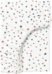 Акція на Простирадло на резинці Cosas Color Dots Теракотове 120х200+ 20 см Ранфорс від Rozetka