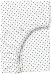 Акція на Простирадло на резинці Cosas 160х200+20 см Grey Dots ранфорс (DotsGreyWhite_160х200x20) від Rozetka