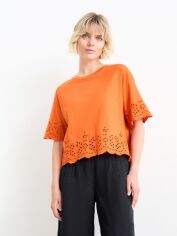 Акція на Блузка жіноча C&A GD-00192528 XL Помаранчева від Rozetka
