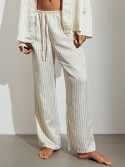 Акція на Піжамні штани жіночі H&M 1135056011c28 L Молочні від Rozetka