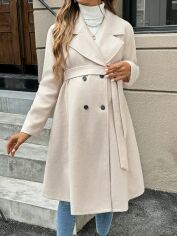 Акція на Куртка демісезонна жіноча SHEIN GD-00196913 M Кремова від Rozetka