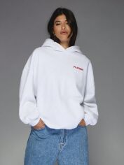 Акція на Худі жіноче SHEIN GD-00214037 S Біле від Rozetka