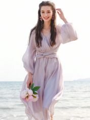 Акція на Сукня осіння жіноча SHEIN GD-00220860 M Фіолетова від Rozetka