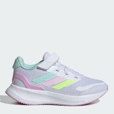Акція на Дитячі кросівки для дівчинки Adidas Runfalcon 5 El C JP5153 28.5 Ftwwht/Clemin/Clpink від Rozetka