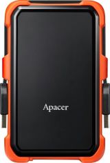 Акція на Жесткий диск APACER 2TB 2.5" USB 3.1 AC630 Black/Orange (AP2TBAC630T-1) від MOYO