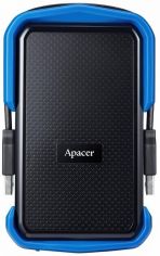 Акція на Жесткий диск APACER 1TB 2.5" USB 3.1 AC631 Black/Blue (AP1TBAC631U-1) від MOYO