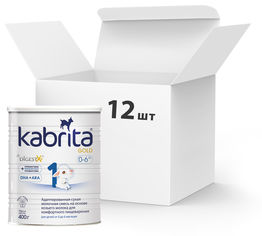 Акция на Упаковка адаптированной сухой молочной смеси Kabrita 1 Gold для комфортного пищеварения на основе козьего молока (для детей от 0 до 6 месяцев) 12 х 400 г (8716677007403) от Rozetka UA