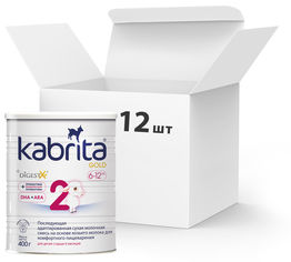 Акція на Упаковка дальнейшей адаптированной сухой молочной смеси Kabrita 2 Gold для комфортного пищеварения на основе козьего молока (для детей старше 6 месяцев) 12 х 400 г (8716677007410) від Rozetka UA