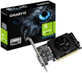 Акция на Видеокарта GIGABYTE GeForce GT 710 2GB DDRR5 64bit Low Profile (GV-N710D5-2GL) от MOYO