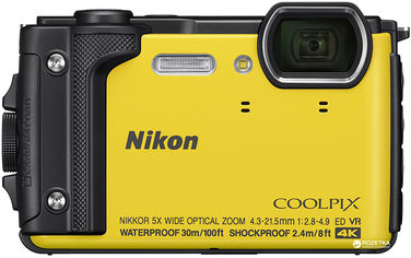 Акція на Фотоаппарат Nikon Coolpix W300 Yellow (VQA072E1) Официальная гарантия! від Rozetka UA