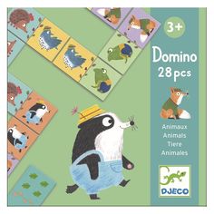 Акция на Дитяче доміно DJECO Веселі тваринки (DJ08115) от Будинок іграшок
